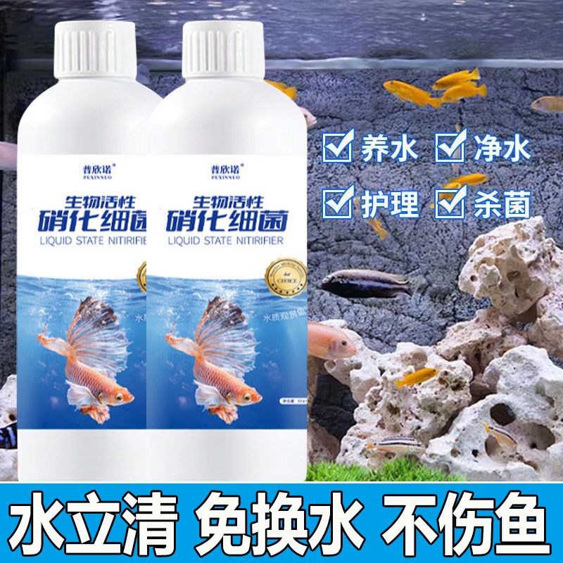 鱼缸硝化细菌水质净化硝化菌分解鱼便除氨氮观赏鱼专用鱼缸净水剂