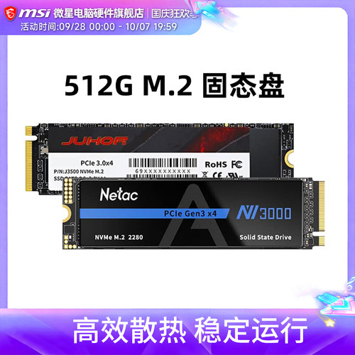朗科/玖合 512G 台式机笔记本电脑m.2固态硬盘SSD