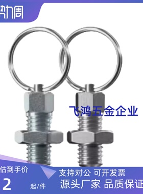 ZAC40 /ZAC41 / ZAC42/ZAC43/44/45-M6 M8 M10 M12 分度销 拉环型