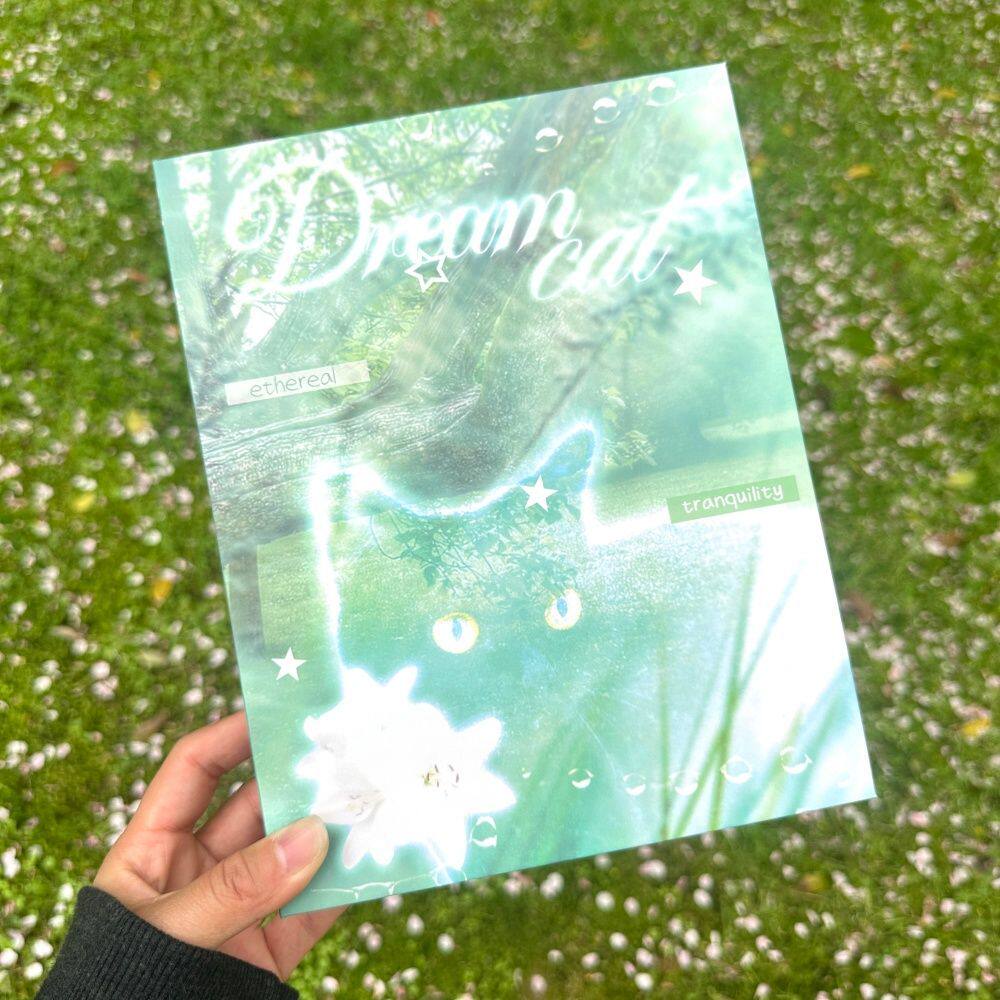 梦核小猫卡册三寸明星小卡拍立得收纳册四宫格高颜值ins风相册