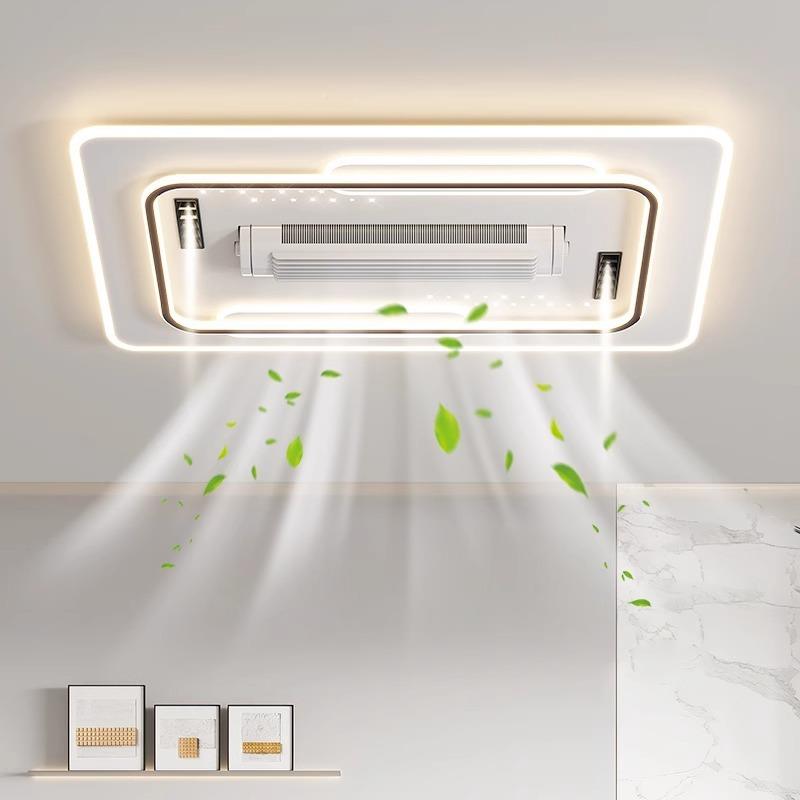 2025款升级版无扇叶风卧214扇灯现代简约大气中风灯室客厅大灯山