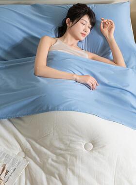酒旅店隔脏便纯棉睡袋旅行床单人被套床上三四PXI件携套全棉出差