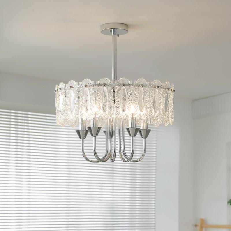 法式奶油水风934主卧吊灯卧室灯美式复古晶灯灯浪现漫代轻奢吸顶