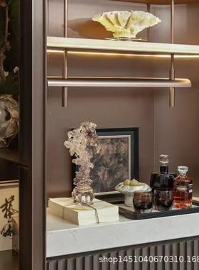 新中式石软装品售ONX楼太处别墅电视柜酒柜书柜抽湖象假山禅意饰