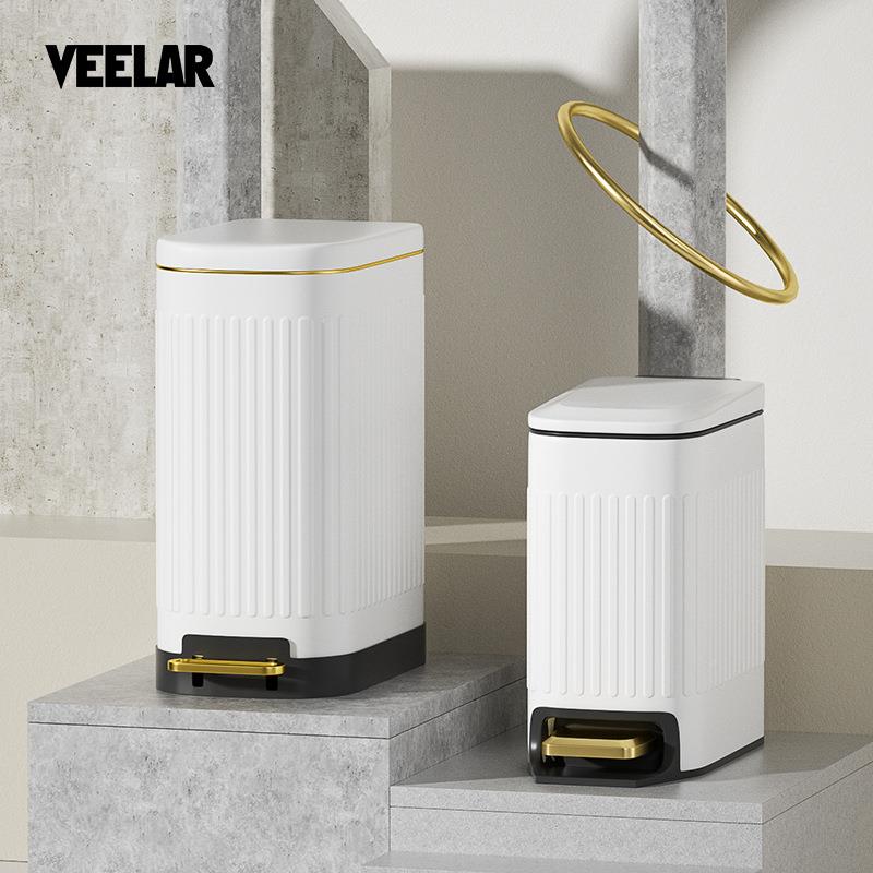 跨境现货家用室不锈垃圾桶客厅厨房卧T5/T28厕钢所式带盖脚踏垃圾