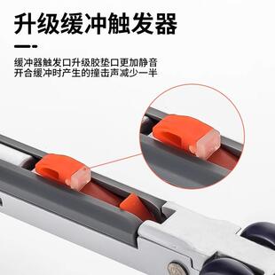 双缓拉冲吊轮木门阻尼液压木门双向静音推门滑轮移门轨吊向厨房门