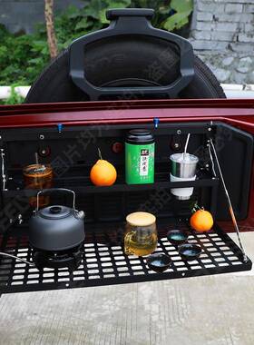 07-J24款牧马人Lx/4e尾门物架储物架改装件户KXU外多功置能平台配