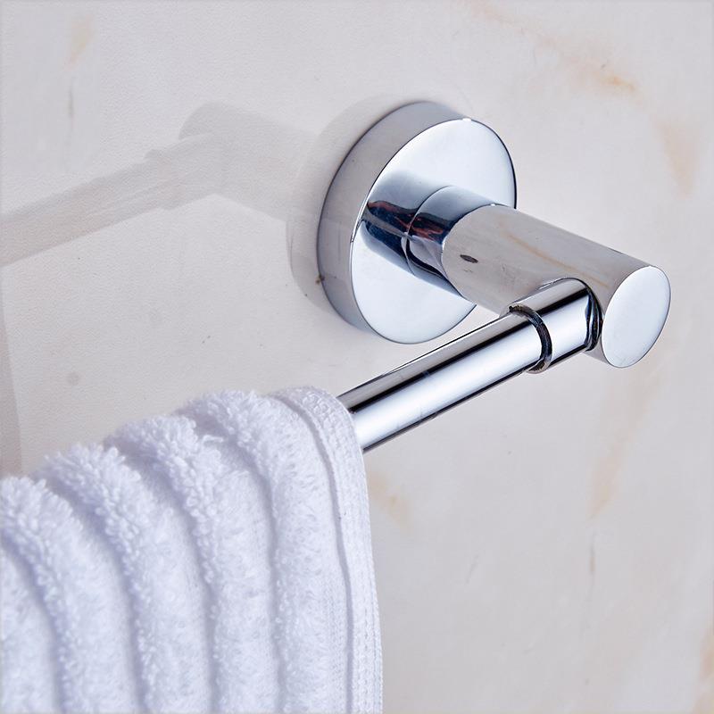 卫生间节伸毛巾杆手巾架双杆浴室自由调EVU活杆动单杆毛巾架浴巾