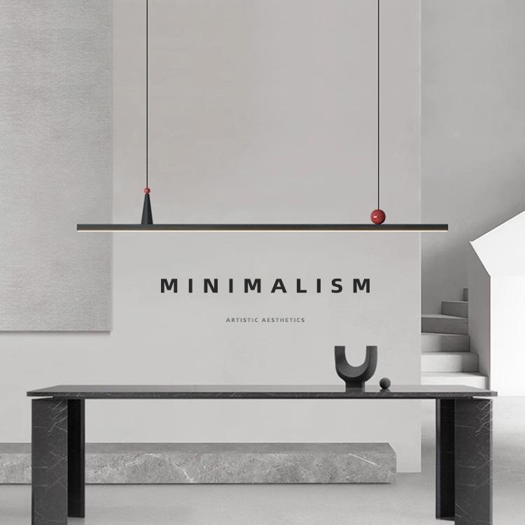 设师餐615厅吊灯简约现代一字长条餐网桌吧台灯极红前计台办公室