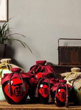 景德镇陶瓷酒子酒瓶空家用酒壶封酒具窖藏1斤2坛/3AL102304/密5斤