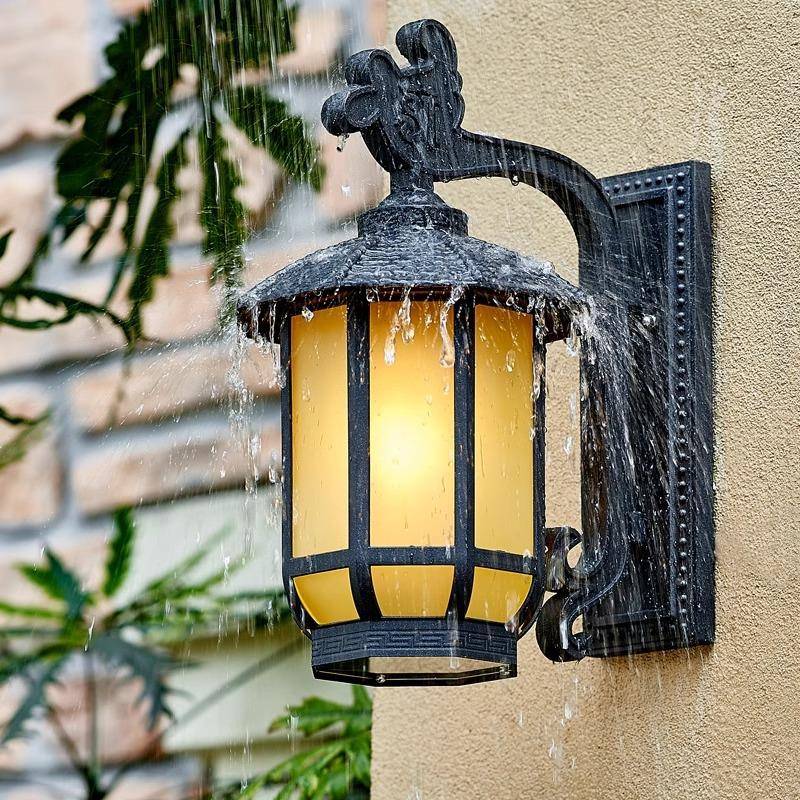 新式灯户外墙壁灯家用别墅大壁门灯中灯笼壁福临门壁灯室防水庭院