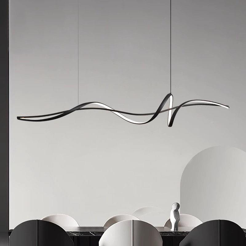 餐厅吊灯设现代简约餐桌饭厅吧性简台842灯具计师极个餐厅灯智能