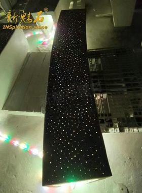 白色玻纤程维光透混凝璃AOP土长凳休闲椅室内外工科拼接grc石凳座