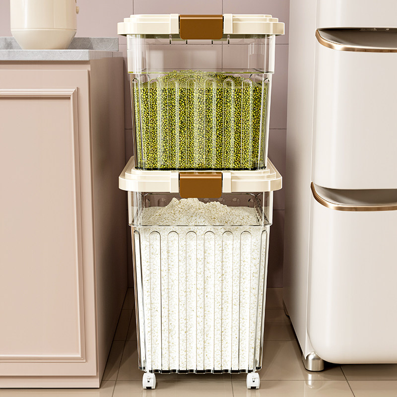 装米桶家用食品级密封面粉储存罐2024新款储粮桶大米储存容器箱缸,厨房/烹饪用具,米桶/米缸,淘宝优惠券,粉丝福利购,淘宝优惠卷