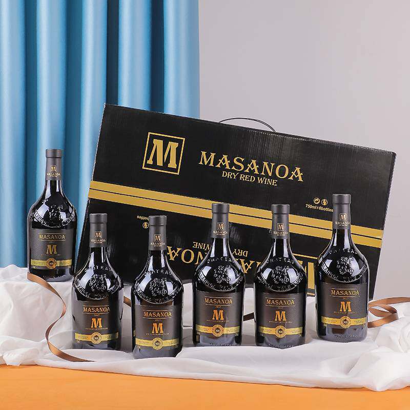 玛莎诺娅限量版干红葡萄酒14度红酒干型红酒750ml礼盒装中秋送礼