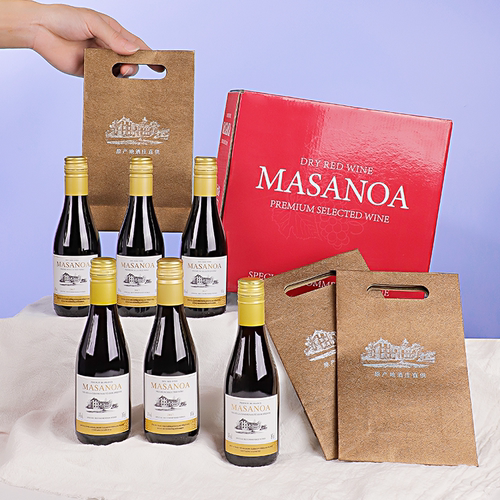 玛莎诺娅晚安小酒14度红酒小瓶红酒甄选干红葡萄酒6支装