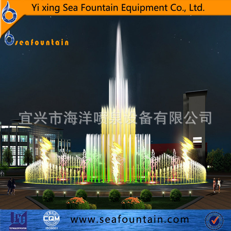 供应各大中小型音乐喷泉喷泉设备,提供工程的设计、制作与安装