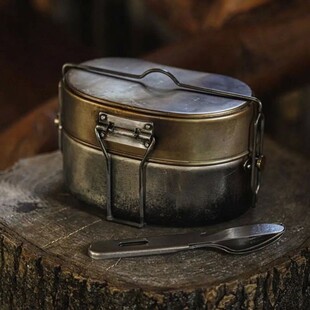 日式便携BC 野营单兵饭盒 战斗二型 山岳饭盒 露营神器