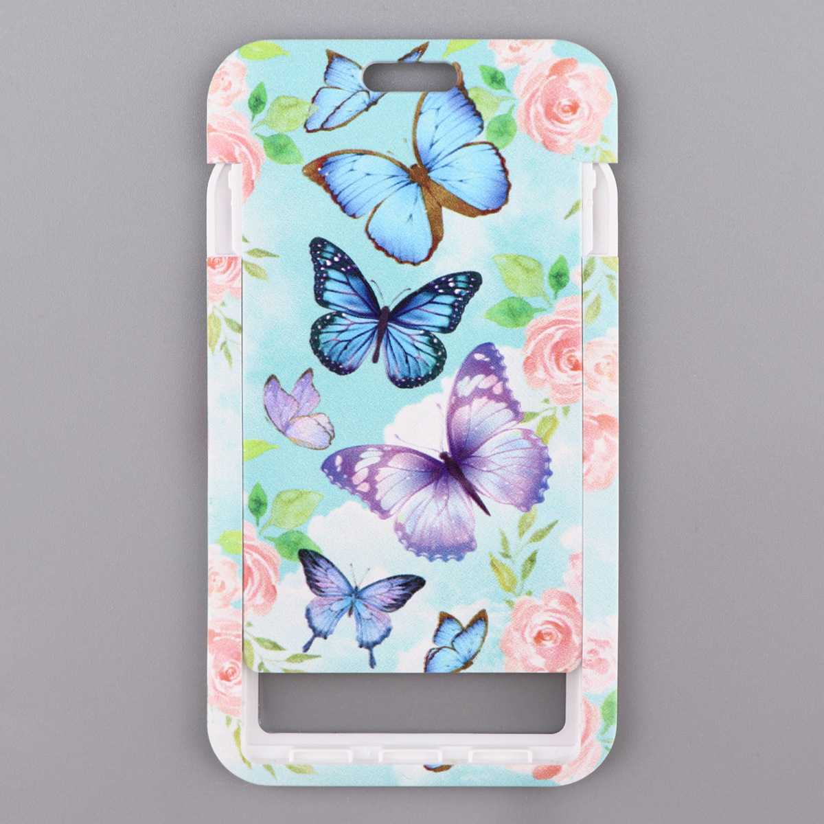 新款直销新款梦幻蝴蝶系列挂绳卡套织带学生吊绳彩色卡通组合工作