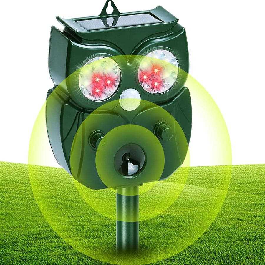 直销新款跨境太阳能驱鸟器庭院超声波驱鼠驱兽器户外大功率动物驱