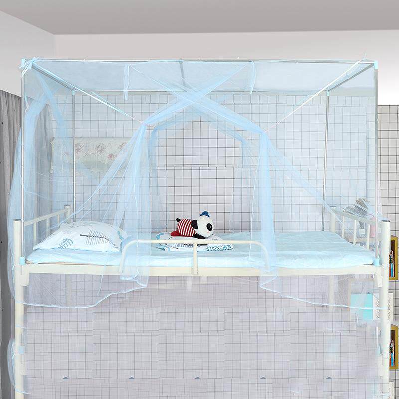 直销新款直供蚊帐学生宿舍上铺下铺 寝室三开门帐子