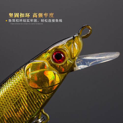 新款直销源头工厂路亚假饵米诺1g12cm仿生饵翘嘴鲈鱼鲢鳜鱼鲈鱼路