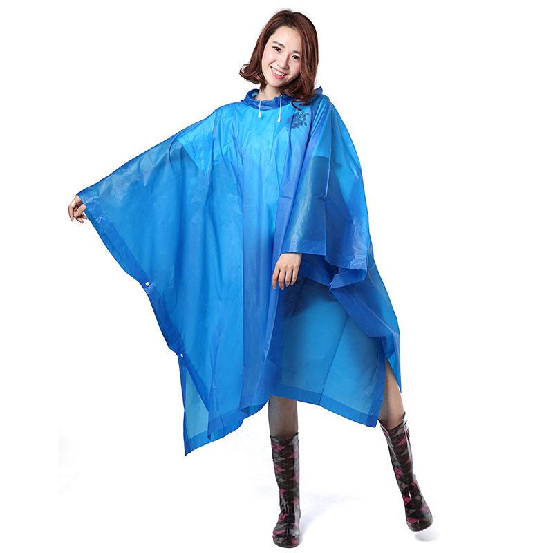 新款直销非一次性雨衣成人骑行连体斗篷款雨衣便携式EVA旅行漂流图片
