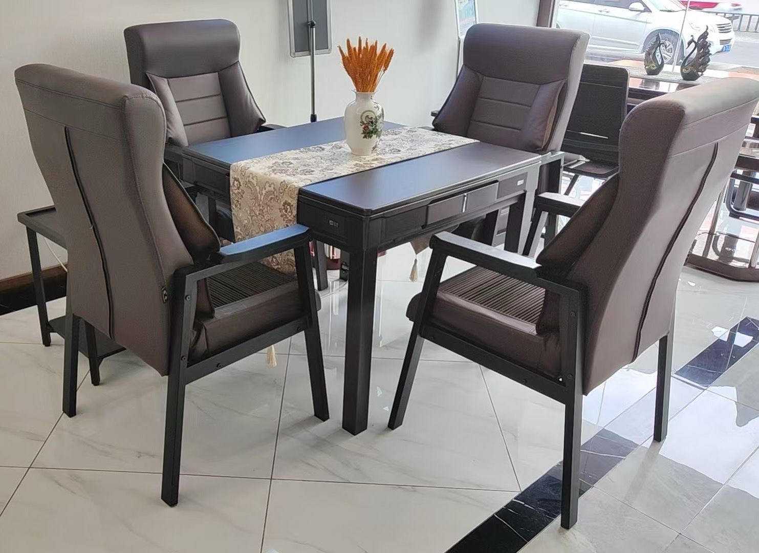 夏季清凉透气麻将椅皮筋健康椅