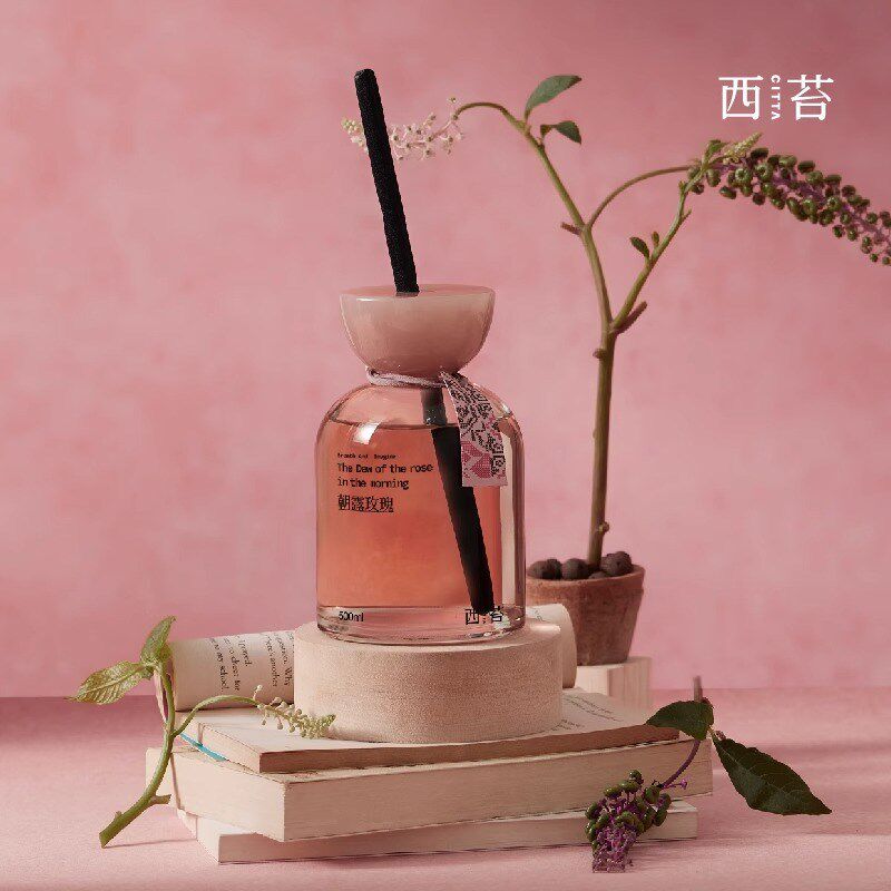 金山玫瑰无火香薰礼盒生日礼物酒店家用持久留香玫瑰檀香香氛摆件