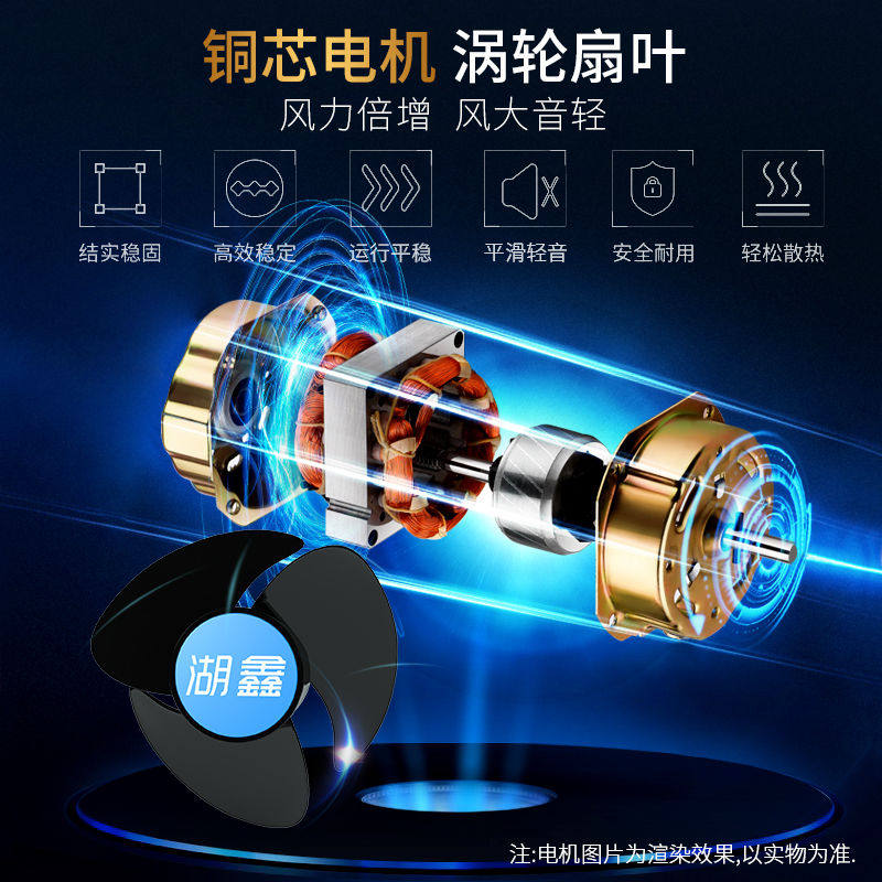 车载双头风扇12v大风力货车24v吊吸顶式强力制冷电动车内用小风扇