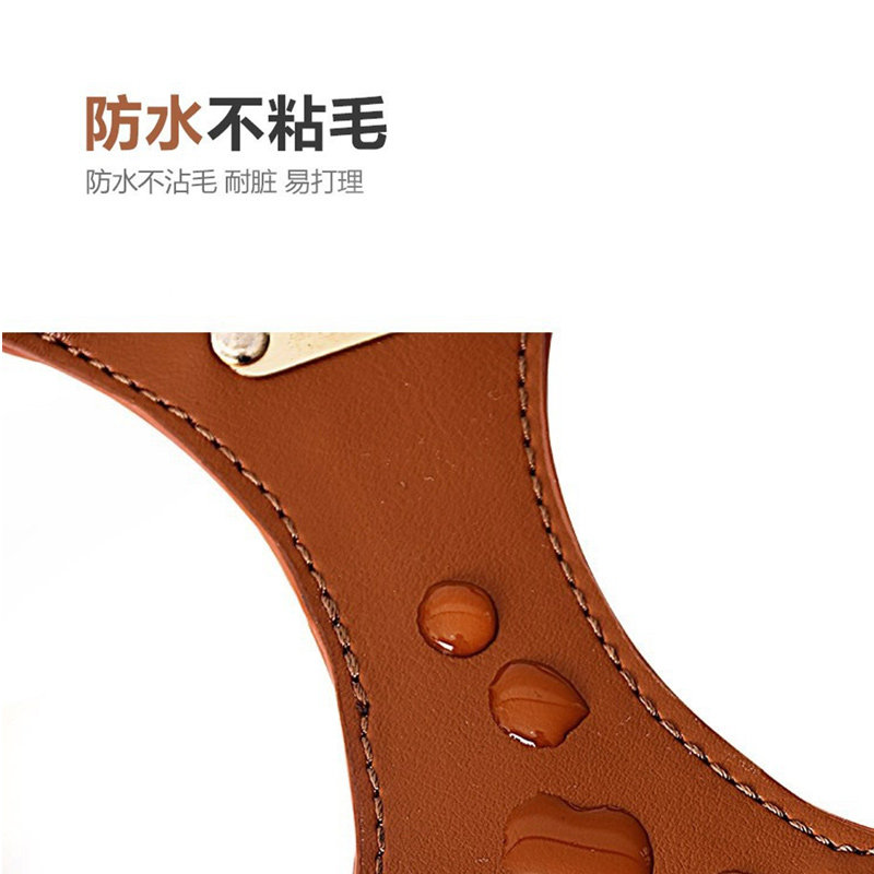 狗狗牵引绳胸背带中小型犬皮革背心式可调节遛狗绳子柯基银狐宠物