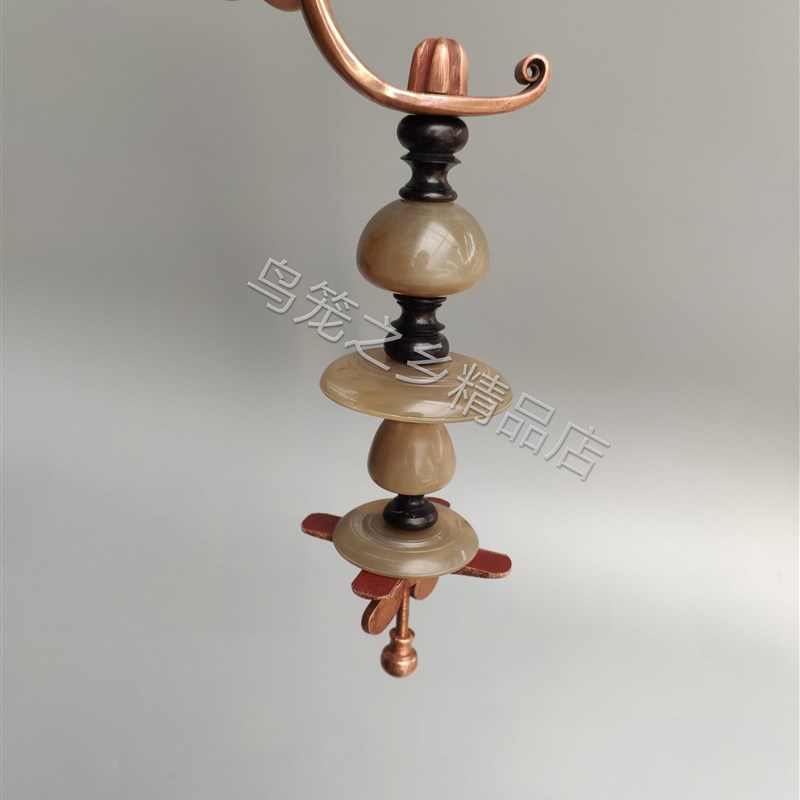 川笼钩 紫铜钩 牛角葫芦 全手工制作 精品笼钩葫芦