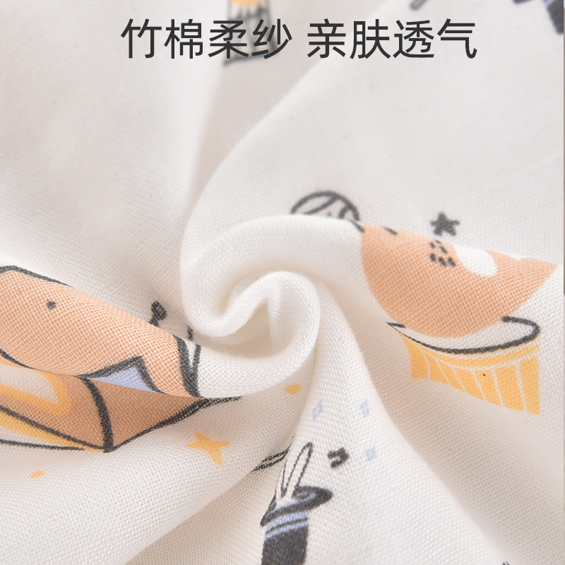 婴儿睡袋分腿夏季竹棉纱布宝宝小孩儿童春秋款四季防踢被空调房