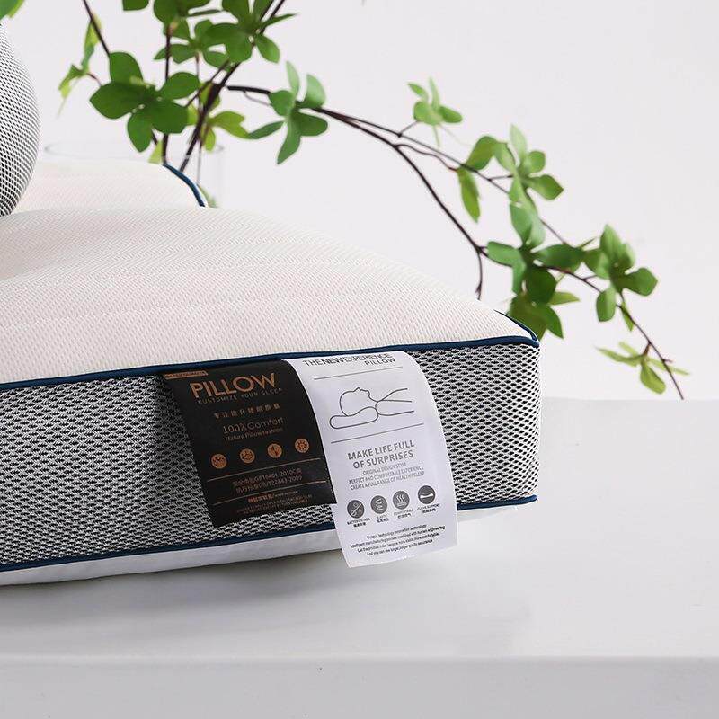 直销新款圆柱颈椎反牵引3.0乳胶荞麦枕头护颈椎助睡眠一对拍二枕