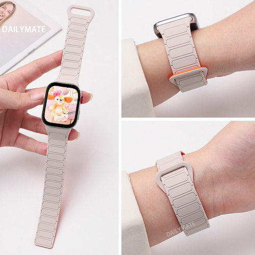 适用于华为fit5手表Fit4表带双色硅胶磁吸Fit3运动腕带5pro智能Watch Fit2张婧仪同款男女替换带夏天新款配件