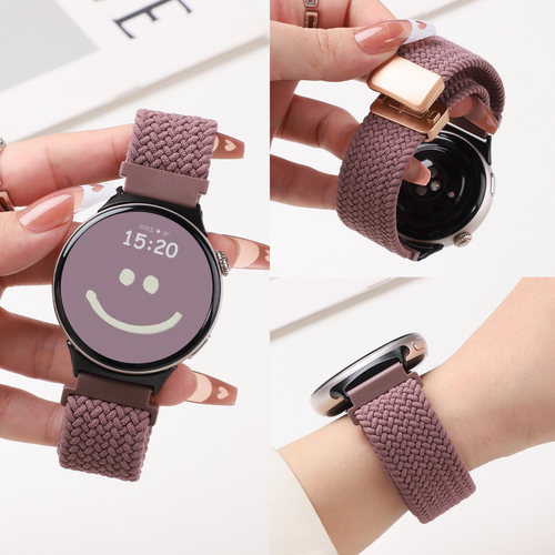 适用于vivowatch5手表表带新款编织磁吸扣vivowatch3/2替换带Watch5尼龙回环腕带智能运动透气男女高级感配件