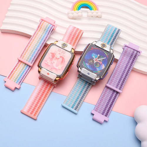 适用于小天才儿童手表Z11表带Z10透气尼龙魔术贴Z9少年版Z8a运动Z7S腕带z6pro学生z5/z3/z1替换表链配件d3/d2