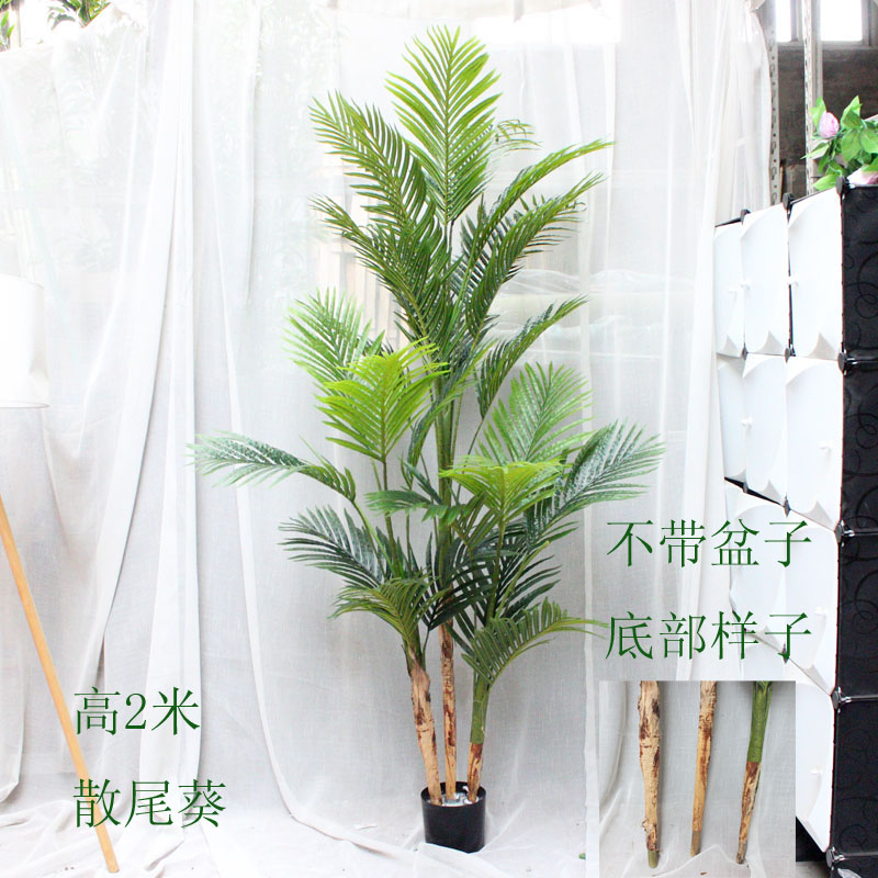热销仿真绿植 仿真树假树 散尾葵竹葵大型夏威夷葵北欧凤尾葵落地