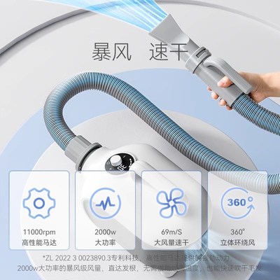 热销嬉皮狗大功率宠物智能低噪吹水机洗澡吹风机Basis吹毛烘干器