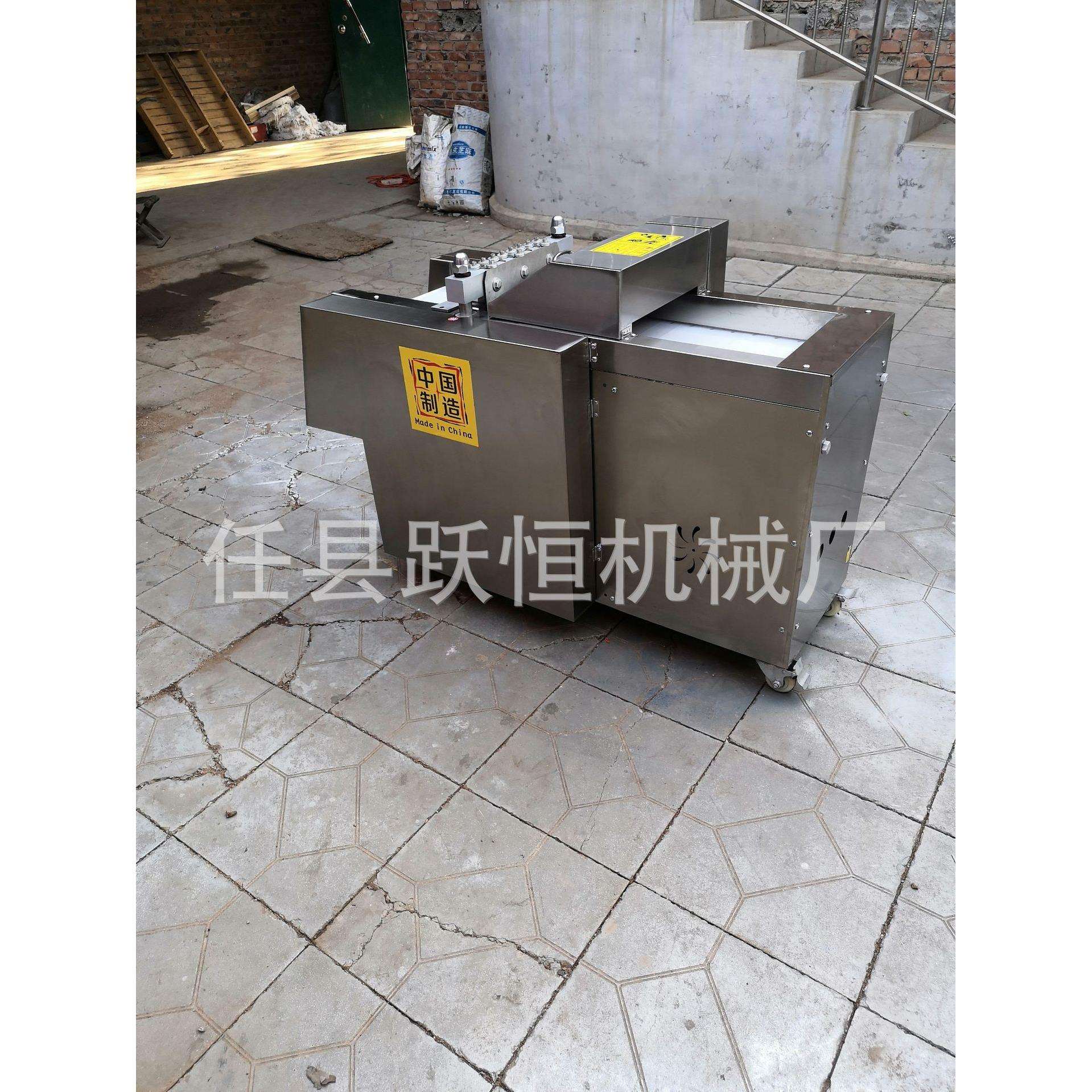 黄焖鸡块切块机商用不锈钢电动切块机新型切鸡块肉块机械设备