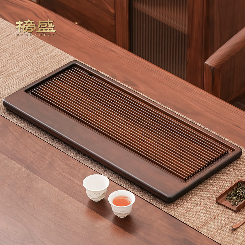 A5L茶盘托盘家用2024新款小型竹制沥水茶具茶海干泡小茶