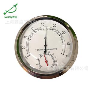 档案室资料室机房室挂墙式指针式温湿度计材质不锈钢TH600-3050