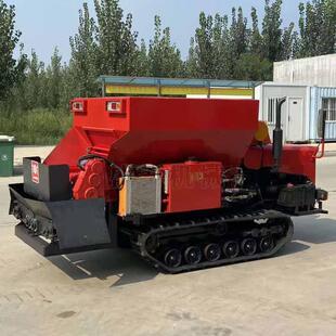 履带自走式撒粪车大棚用扬粪车自带动力水稻田撒肥设备