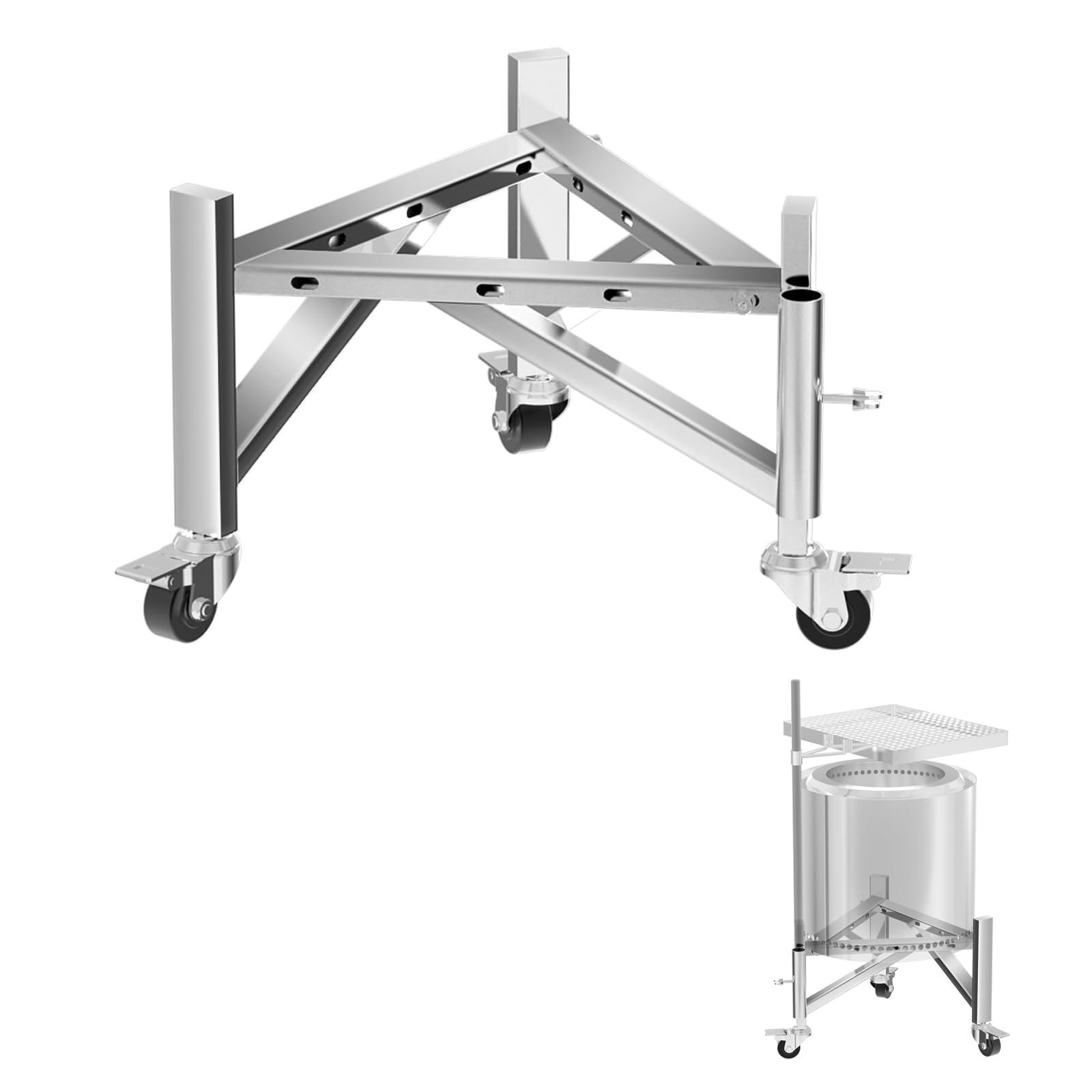 通用 15-27" 火塘支架，不锈钢火塘支架Fire Pit Stand