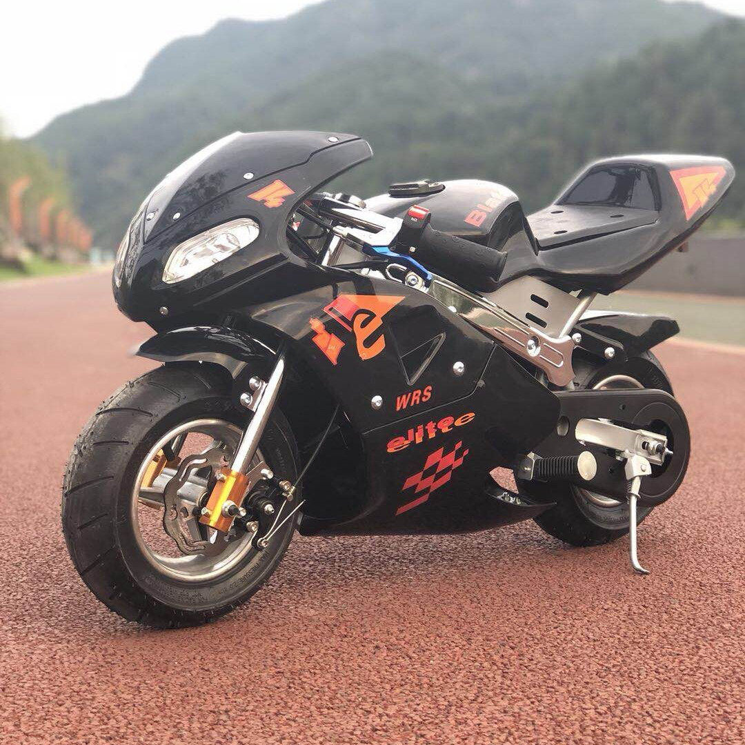 2021全新款趴赛小型摩托车跑车电启动49cc迷你摩托车小跑车汽油