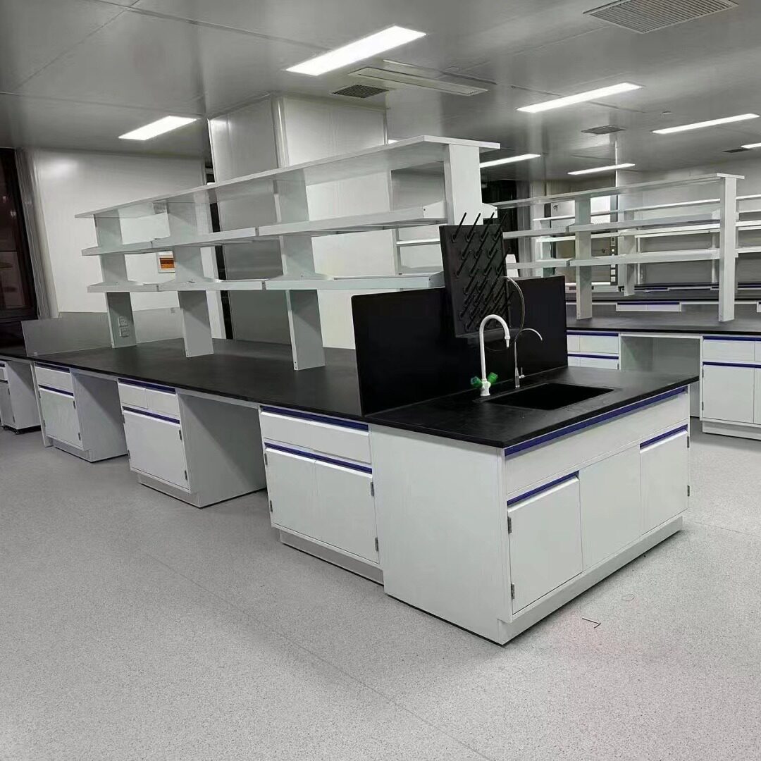 全钢实验台实验室边台试验台工作台操作台钢木实验台化学桌通风柜