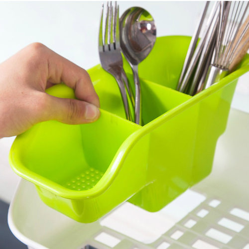 塑料双层碗架 厨房碗筷碗碟置物架餐具收纳架水果蔬菜沥水