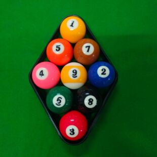 帆花新康台球TV球子billiards 8 pool美式中八5.72黑八树脂球子外