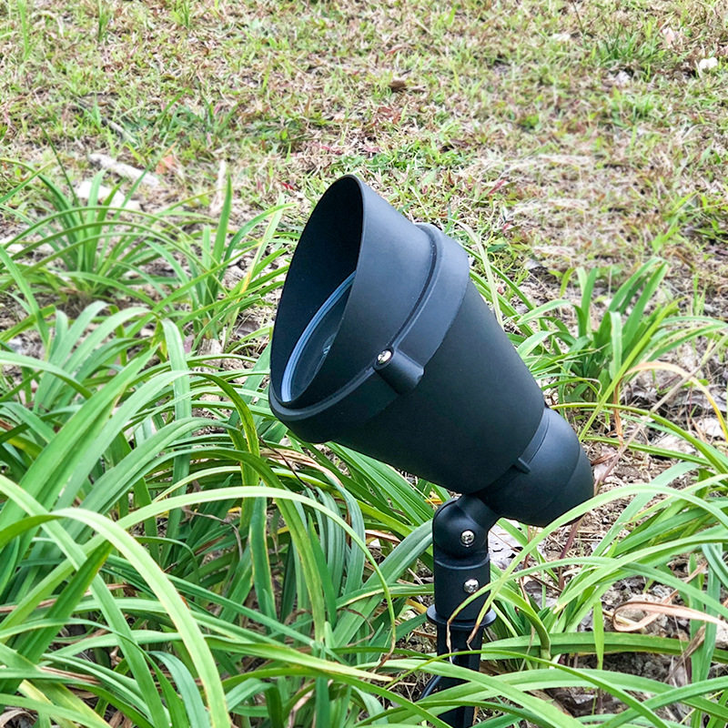 led射灯投光灯户外防水射树灯室外庭院插地草坪灯园林照树灯七彩