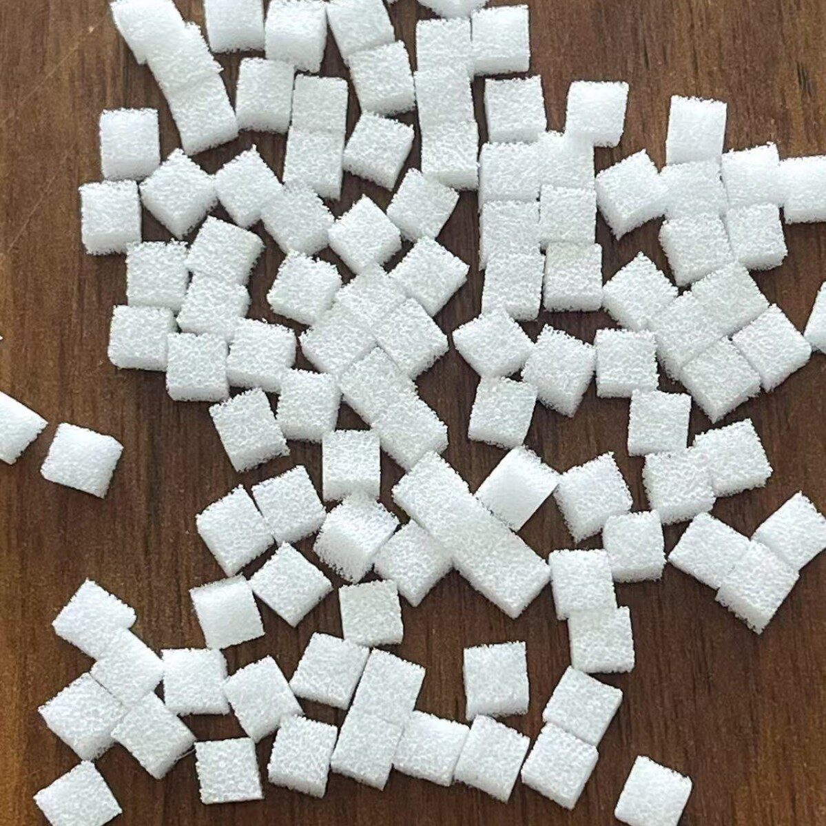 HAQ-50填料5mm正品海绵颗粒方块聚氨酯污水处理厂家原产耐腐蚀
